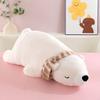 Plush Polar Bear Pillow With Scarf For Kids Kids Bedtime Companion Fun Soft Toy
