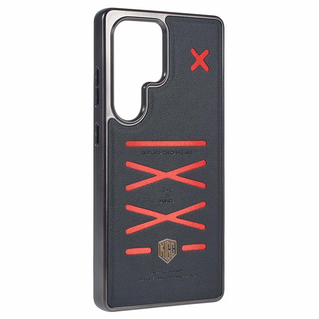 KIGC For Samsung Galaxy S25 Ultra Case Compatible with MagSafe Hybrid Phone Back Cover Cross Line Design