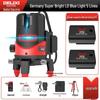 DELIXI High Precision Green & Blue Light Laser Level (2 & 5 Line) for Outdoor Use