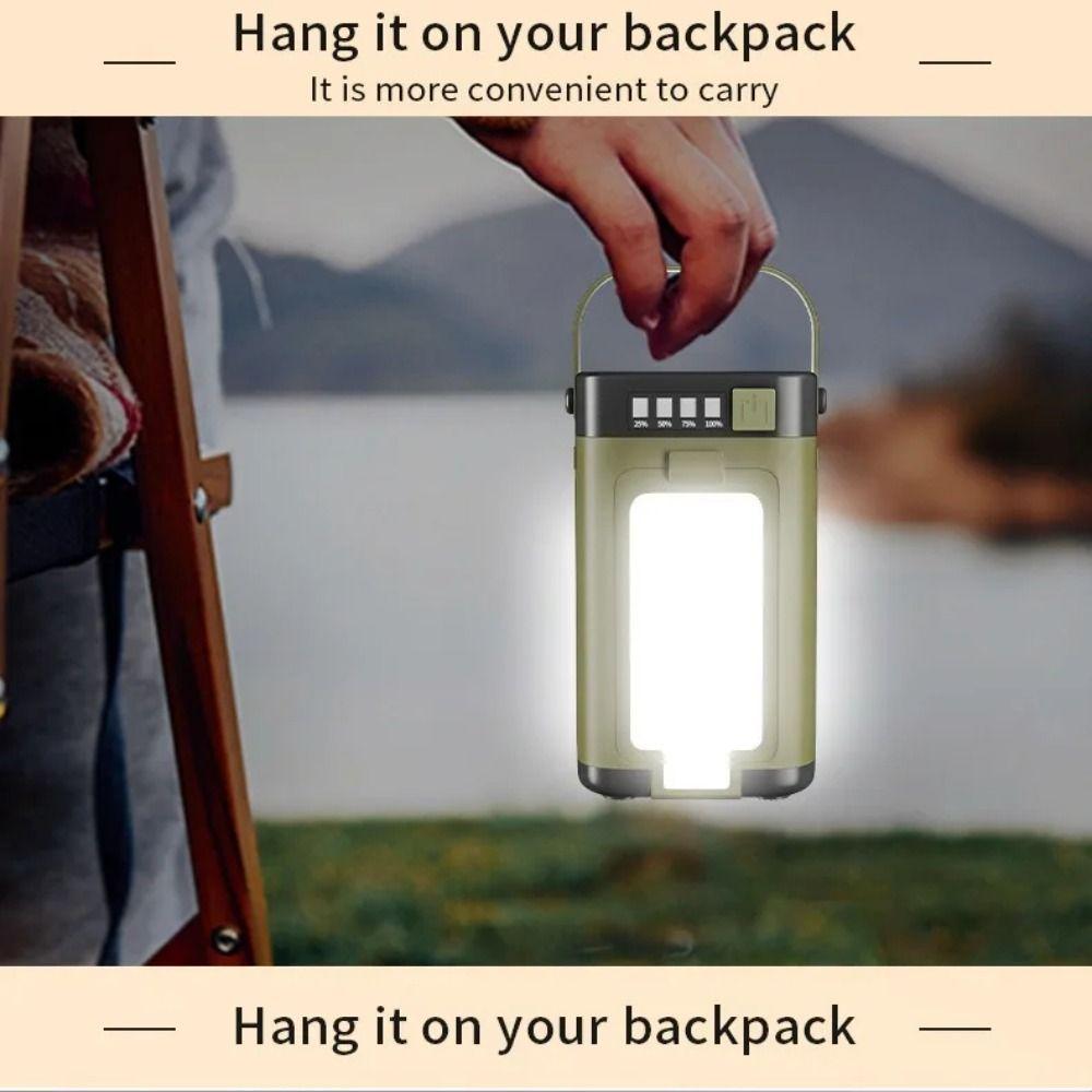 Multifunctional Camping Lantern 4-Leaf Foldable Rechargeable Lantern Emergency Light Camping