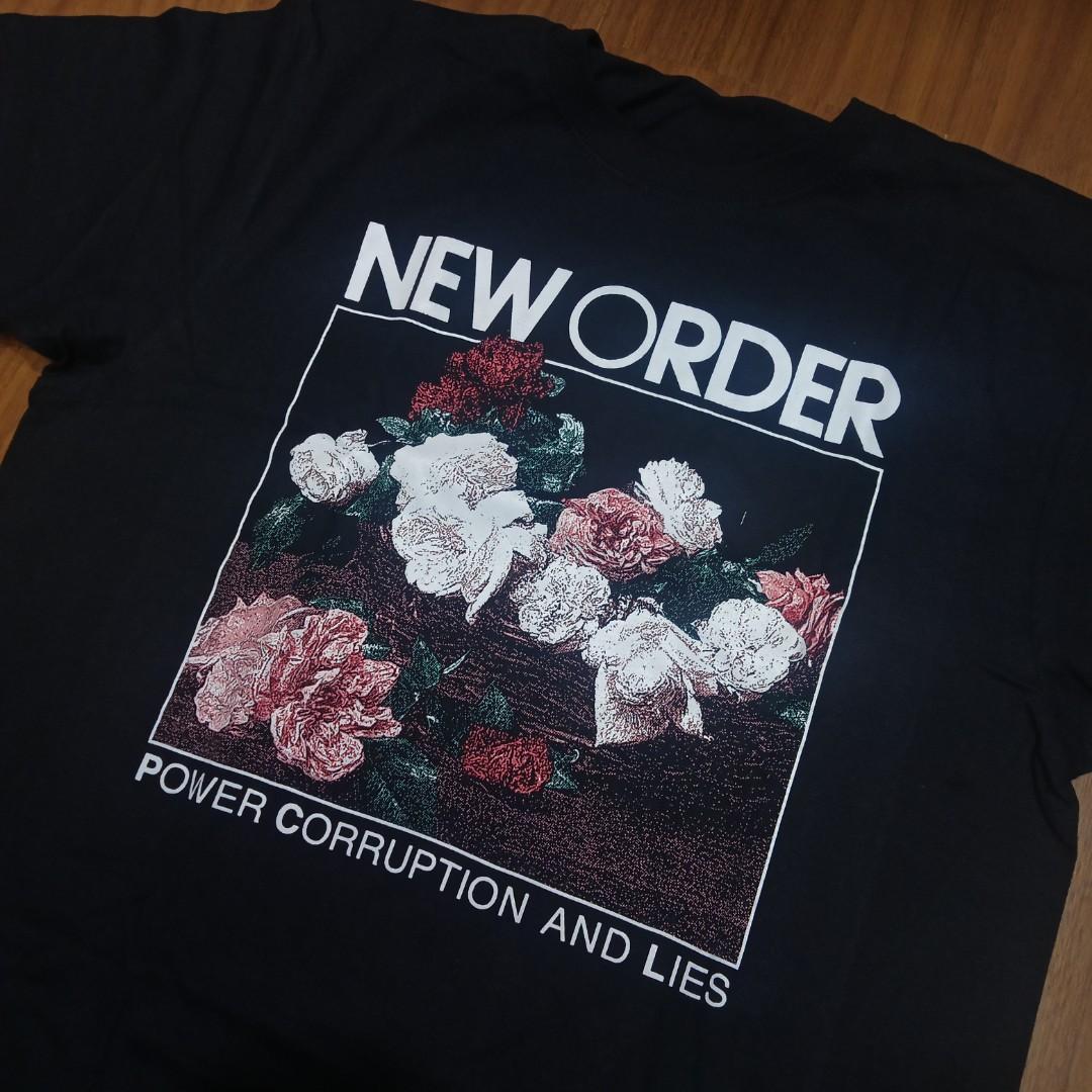 Rare New Order Power Corruption & Lies Album Band Full Size T-shirt KM26 S