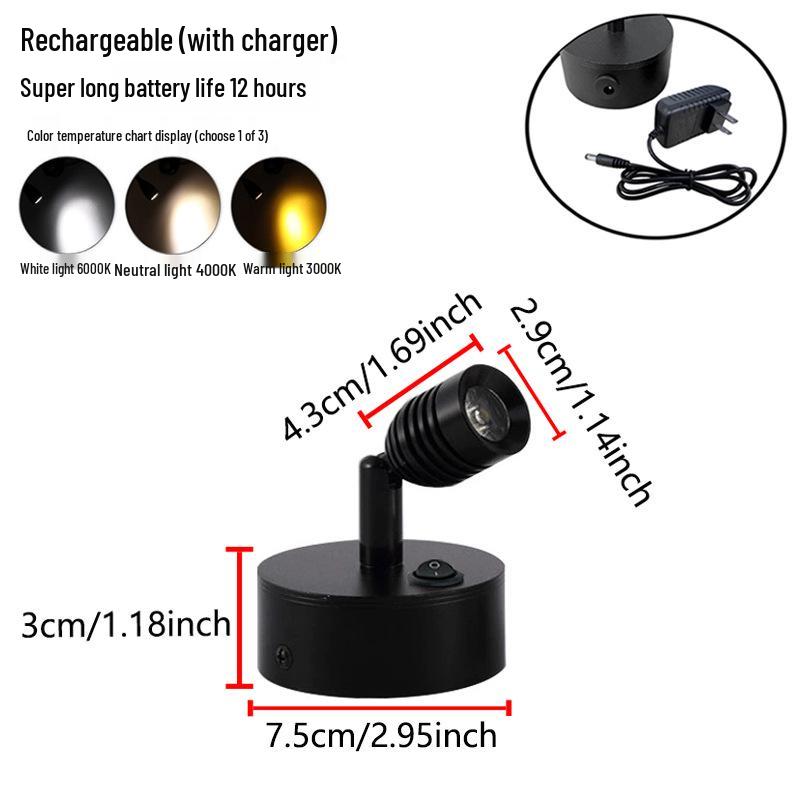 Wireless Jewelry Display Spotlight with Battery