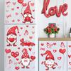 Valentine'S Day Love Window Sticker Cartoon Dwarf Pvc Self-Adhesive Marriage Wedding Wall Sticker Atmosphere Decoration Decals