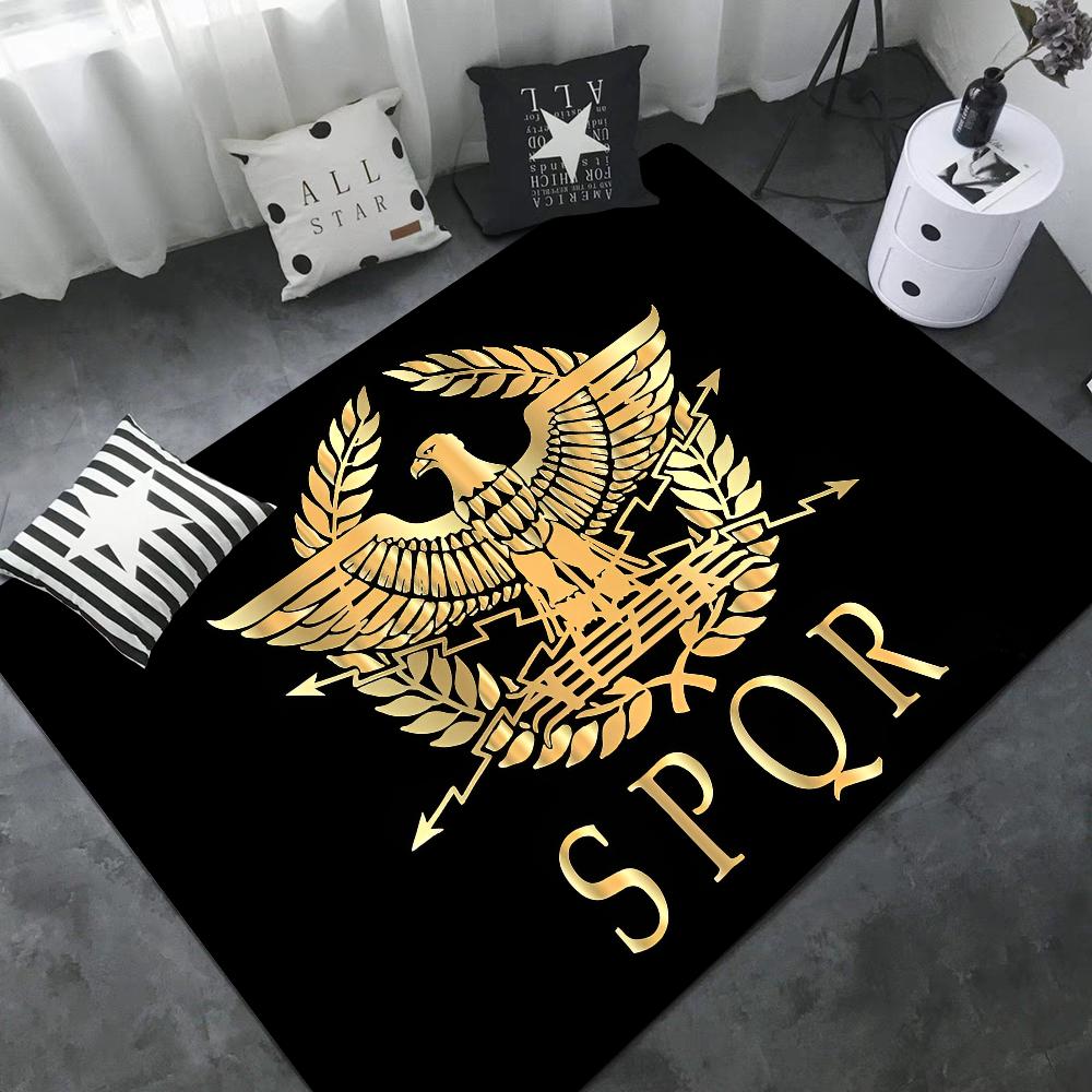 Roman SPQR Printed Floor Mat Rectangle Anti-slip Home Soft Badmat Front Door Indoor Outdoor Mat Modern Home Decor