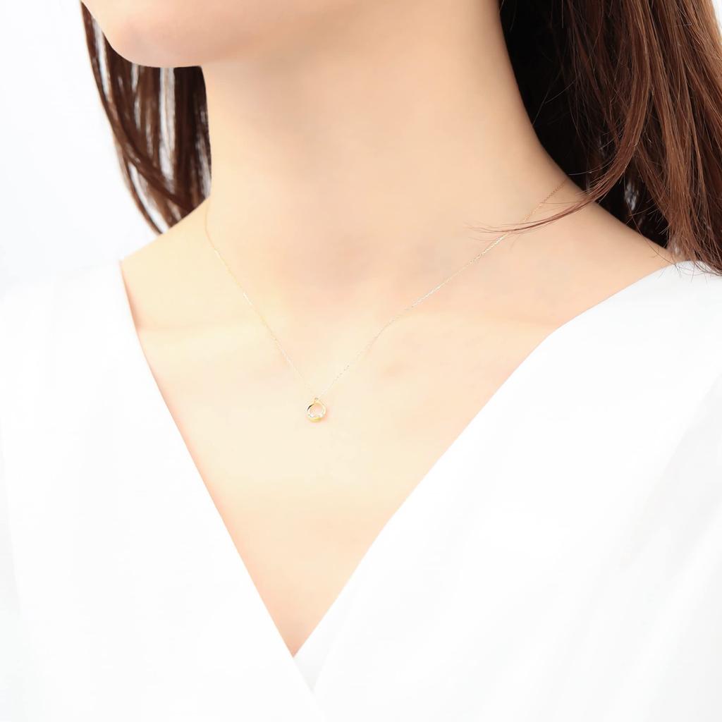 Estelle K10 Yellow Gold Diamond Necklace 0442-0420-0020-0000