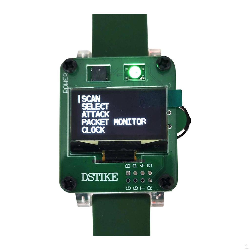 Deauther Smartwatch Development Board Educational Tool Protection Wristwatch Testing Networks for