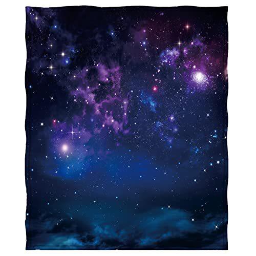 Dream Galaxy Flannel Mar Blanket Digital Printing Space Blanket Planet Sofa Blanket