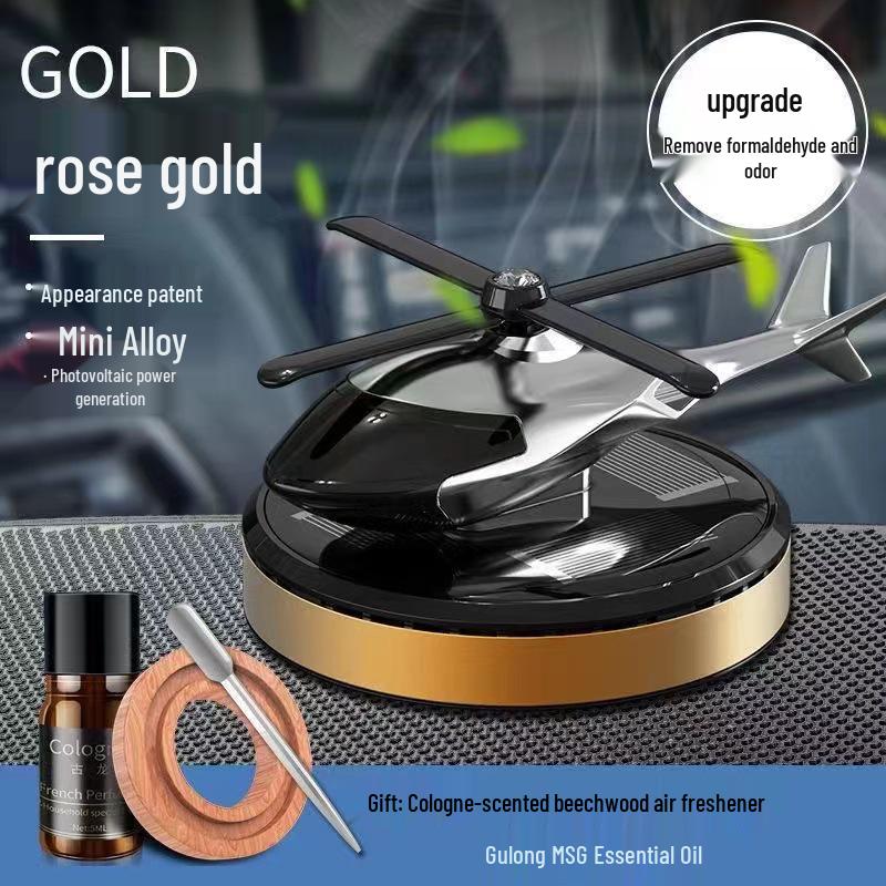 Solar Car Aromatherapy Airplane Ornament: Long-Lasting Scent for Vehicle Center Console