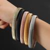 2 Pieces/double Anti Slip Elastic Shirt Sleeves Metal Armbands with Elastic Straps Fashionable and Versatile for Men and Women