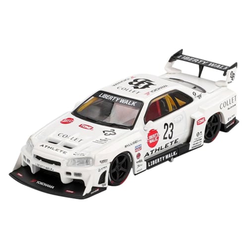 Sunrich MINI GT 1/64 Scale Nissan LB-ER34 Super Silhouette ATHLETE/COLLET (Right-Hand Drive) Finished Model MGT01059-R