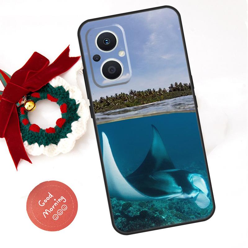Animal Manta Ray Funda For OPPO Reno 13 F 14 10 11 12 Pro 12F 11F 14F 7 8 Lite OPPO Find X9 X8 X6 X5 Pro Case