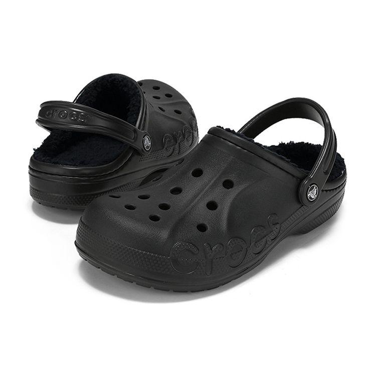 Crocs Baya EVA Comfortable Versatile Beach Sandals Unisex Sandals Black 205969-060