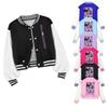 Bambine Ragazze Anime Cartone Animato Cantante POP Super Star Rumi Zoey Mira Stampato Casual Maniche Lunghe Giacca da Baseball Cappotto