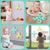 Non-Toxic Montessori Baby Bath Toys Children Bathing Sucker Spinner Suction Cup Toy For Kids Funny Child Rattles Teether Toddler Gifts