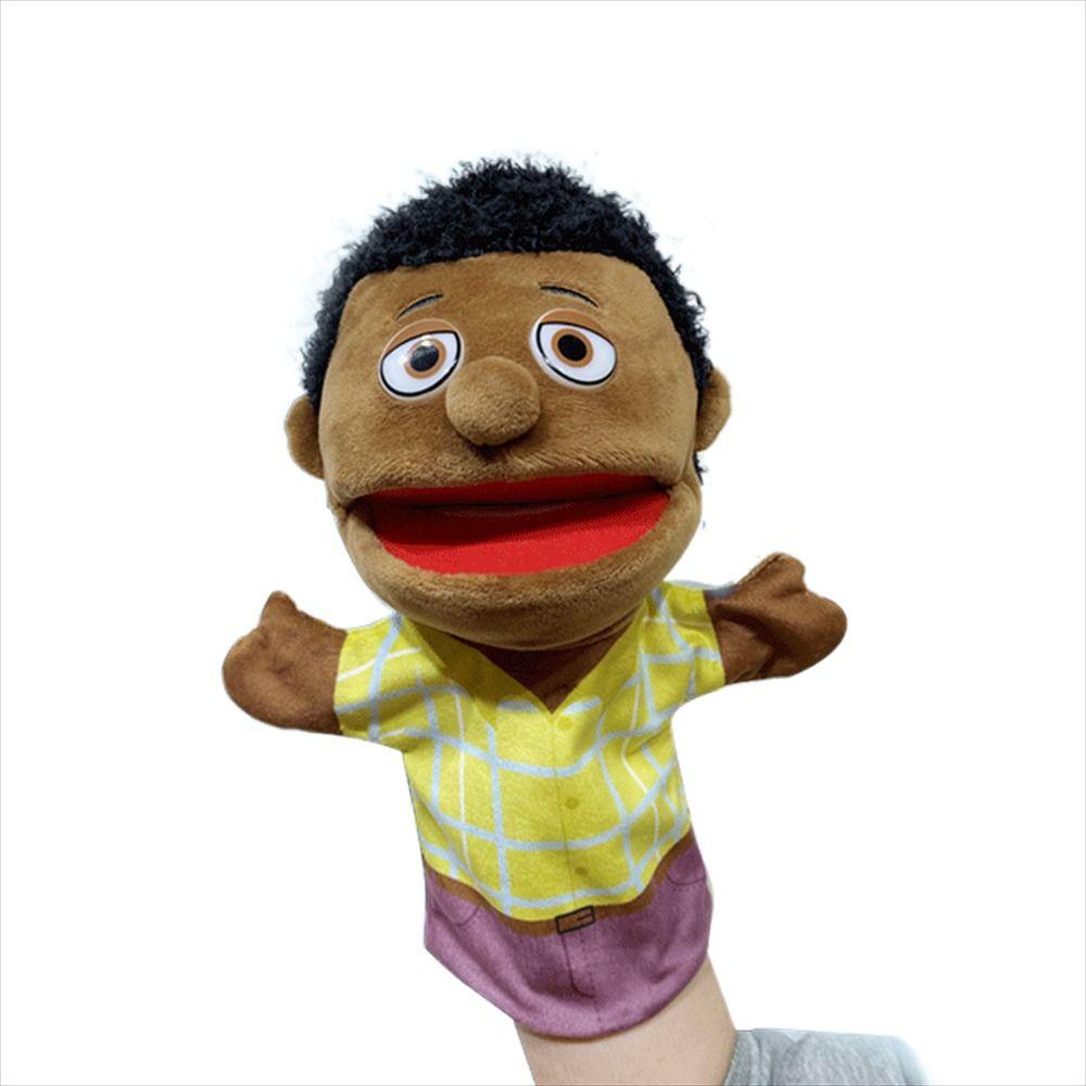 Black Skin Educational African Plush Toys Finger Dolls Finger Puppets Hand Puppet Plush Hand Puppet