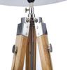 Rustic Wood Tripod Floor Lamp
