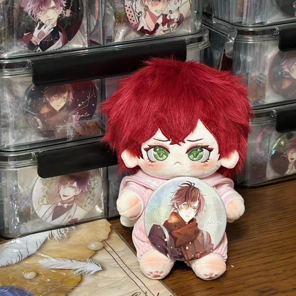 Stuffed 20Cm Anime Diabolik Lovers Sakamaki Ayato Cartoon Plush Doll With Skeleton Doll Dress-Up Toys For Kids Birthday Gift