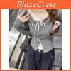 Lace Patch Long Sleeve T Shirt For Women With Butterfly Pattern And Crew Neck For Office Wear