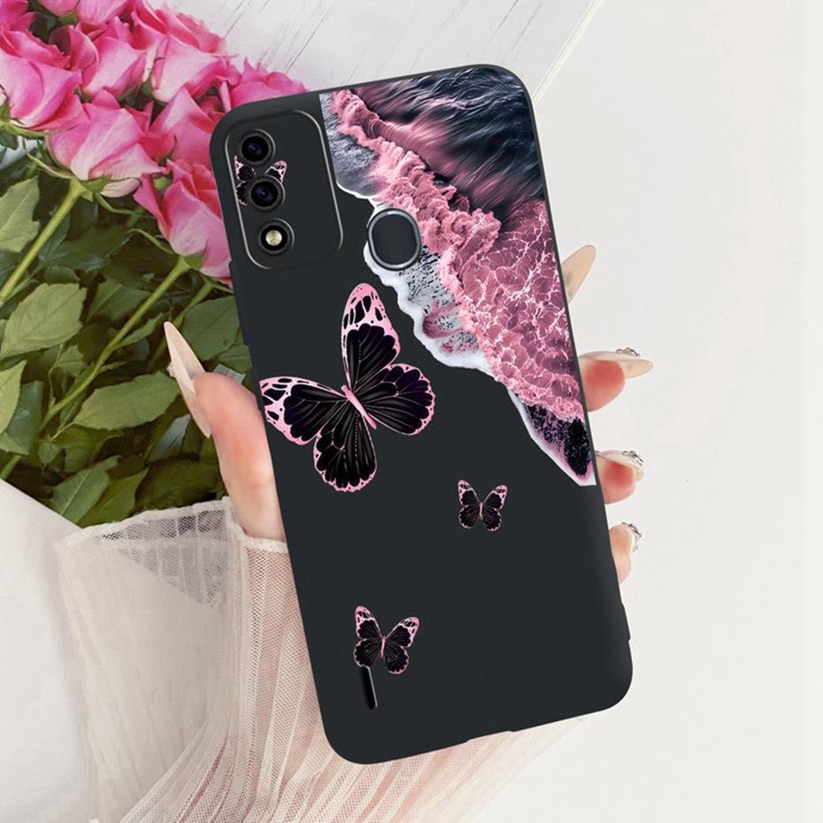 Cute Printing Phone Case For ITEL A48 Soft Black Silicone TPU Cases For Itel A48 Covers Bumpers
