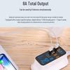 Multi-Port USB Charger with PD Fast Charging, Digital Display, 8 Ports & Multiple Interfaces