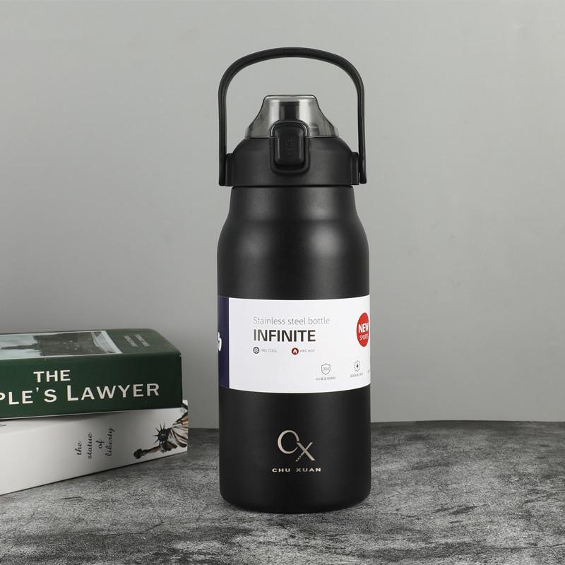 

1300 мл термобутылка из нержавеющей стали 316, термобутылка для воды, портативная вакуумная колба, изолированная чашка для путешествий, спортзала, кемпинга 1300ml