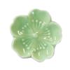 Chopstick Rest Sakura Ceramic Stylish Cute Flower (green)