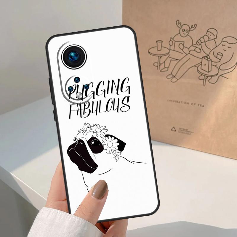 Funny Cartoon Pug For Honor Magic 8 7 6 5 Pro Case For Honor X9d X9c X9b X9a X8c X8b Win 200 400 50 70 90 Lite