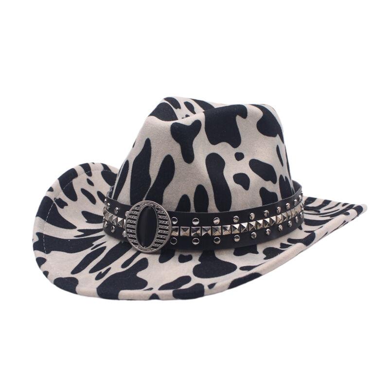 Minority woolen hat men and women couple hat milk curled brim western cowboy hat top hat