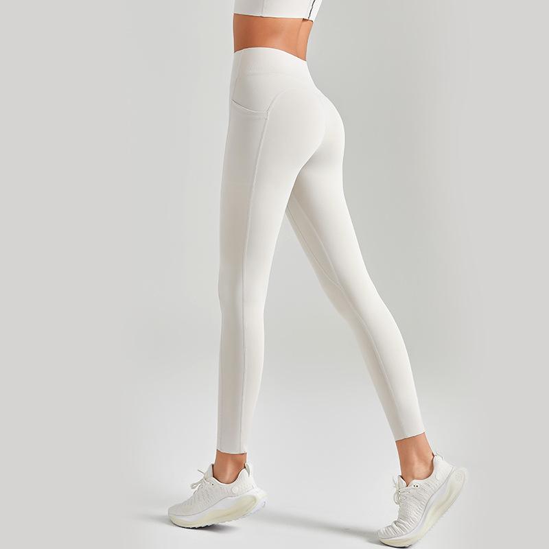 Women's High Waist Seamless Yoga Leggings - Nude Feel, Tummy Control, Hip Lift, Spring/Summer Fitness Pants