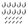 50 Pcs Zinc Zinc Zinc Alloy Vintage Hooks Curved Buckle Clasp Hook Antique Hook Hanger  Clothes
