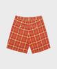 Leiteuchekeuaus (U) Checked Shorts Orange/Yellow