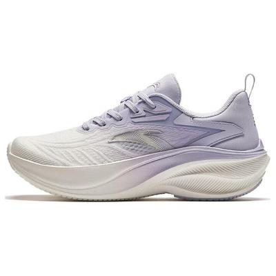 Buty do biegania damskie niskie antypoślizgowe trwałe białe fioletowe 122425535-5