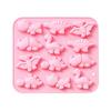 Ice Mold Silicone Tray 12 Cavity 6 Dinosaur Shapes Food Grade Flexible Maker Chocolate Ice Cubes Cake Making Kids Baking Supplies