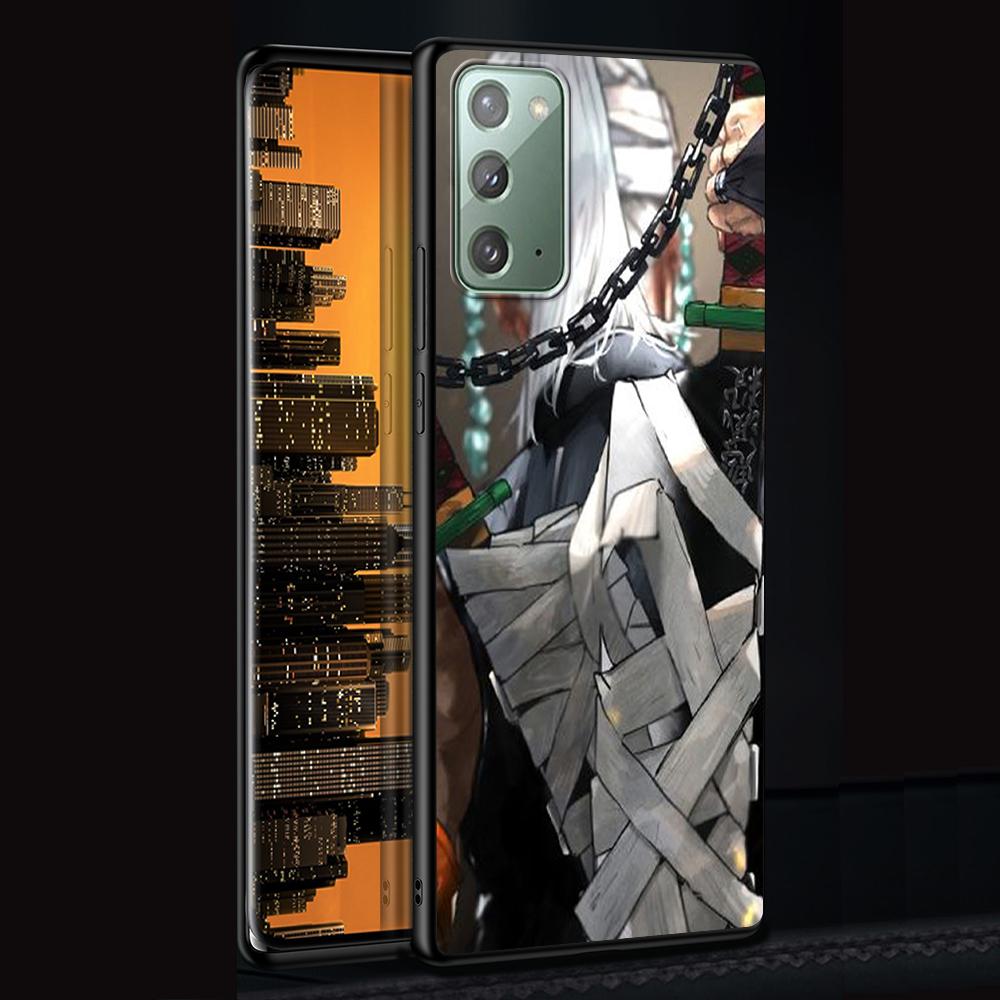 Anime Demon Slayer Case for Samsung Galaxy Note 20 Ultra 10 Lite 9 8 A53 A52 A12 S22 S21 FE S20 Plus TPU Black Phone Cover Shell