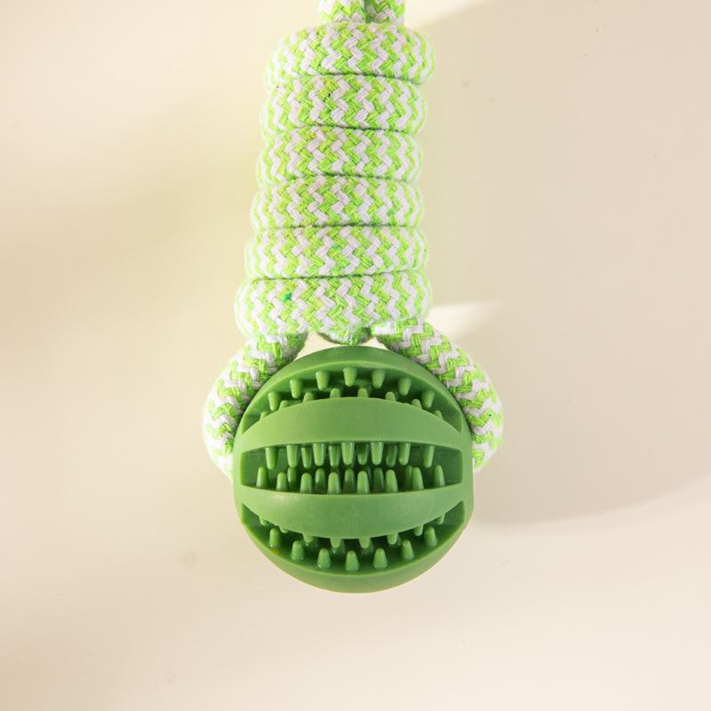 Watermelon Rope Ball Toy: Teeth-Cleaning Cotton Rope for Dogs & Cats, Leaking Food Ball and Chew Toy