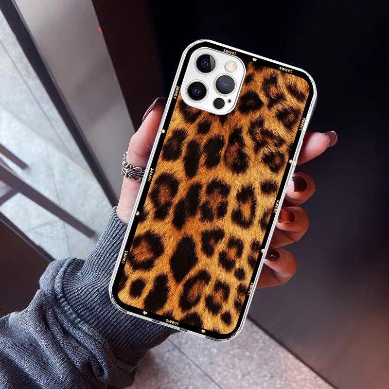 Animal Leopard Print Phone Case For iPhone 17 Air 16 15 Pro Max 14 Plus 13 Mini 12 11 Cover 7 8 SE Silicone Shell Print Fundas 1