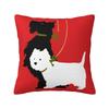 Kawaii Scottie Hund Putevar Soveværelse Dekorasjon Luksus Skotsk Terrier Pute Dekorasjon Stue Firkantet Putevar