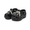 Crocs Classic Platform Clog EVA Ink Splash Commuting Comfort Gift Box Hole Shoes Unisex Uniform Black, White and Grey
