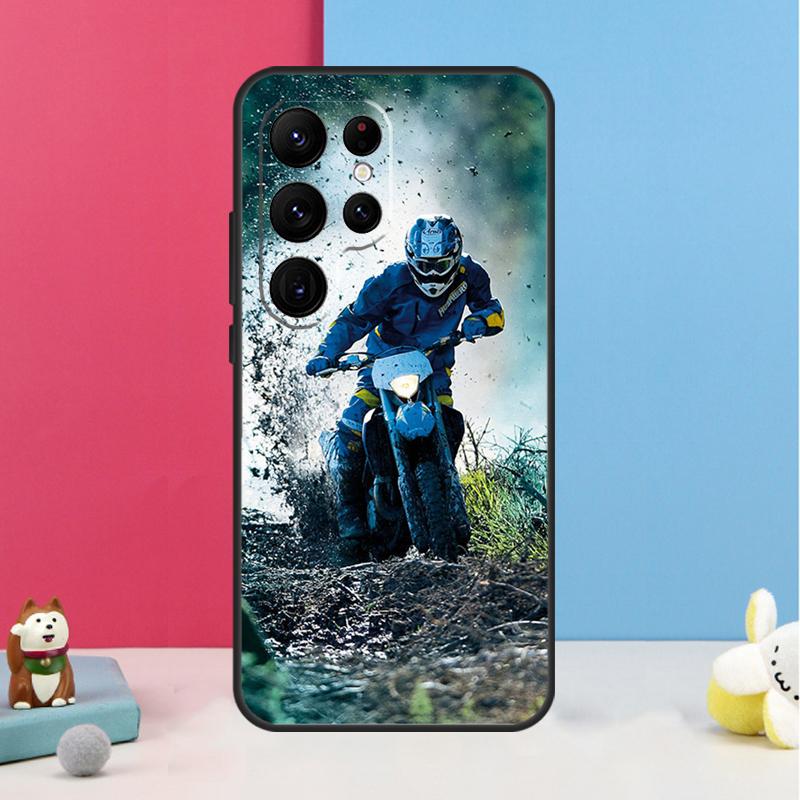 Moto Cross Motorcycle Sports Case For Samsung Galaxy S24 S26 Ultra S20 S21 S22 S23 S25 Plus S10 S25 FE Back Cover Shell