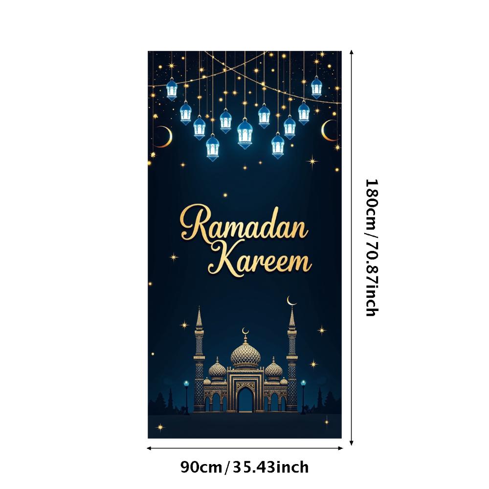 Bannière Ramadan Kareem Toile de fond Lanternes Lumières Décoratif Festival Fête Événement Célébration Graphique Décor Islamique Arrière-plan
