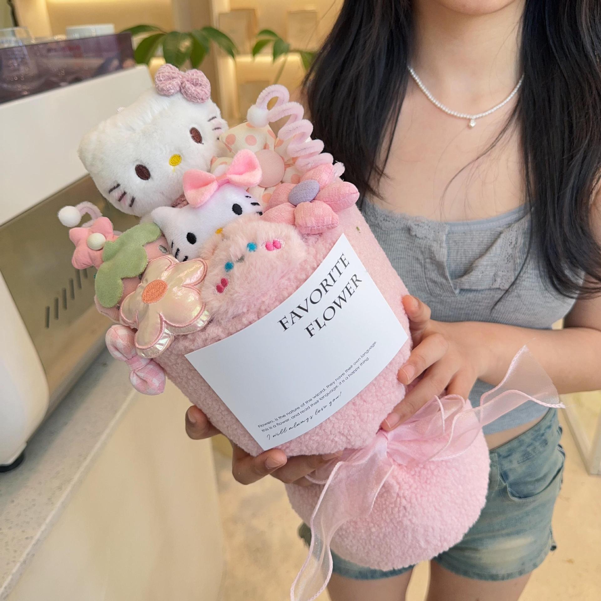 

Букет ляльок-персонажів Sanrio: Креативний подарунок на Різдво, День народження або День святого Валентина