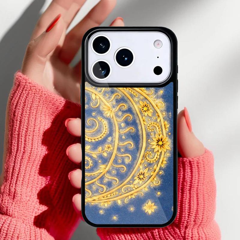 Vintage Moon Sun Stars Celestial Phone Case for iPhone 17 Air 16e 15 14 13 Pro Max Back Cover for 12 11 Pro Coque