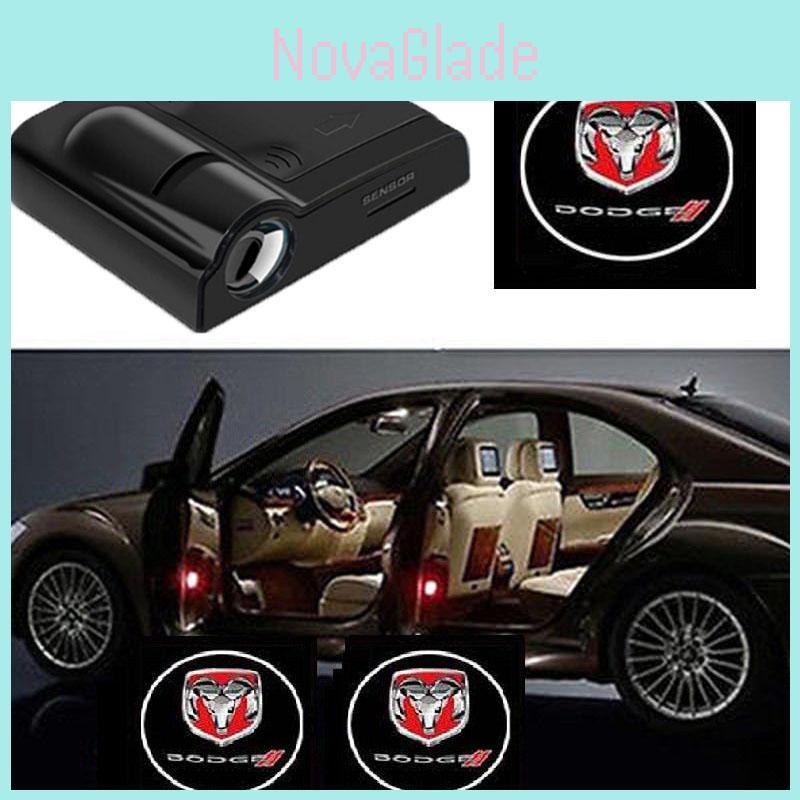 2pcs Wireless For Fashion Welcome Led Car Door Logo Projectors Lights