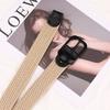 Stylish Canvas Woven Waist Belt For Women Featuring Versatile And Design Chic