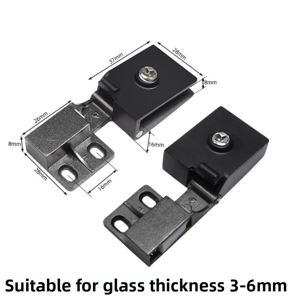 Furniture Accessories Glass Clip Hinge Metal Glass Shelf Holder Useful Display Cabinet Hinge