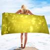 Music Notes Print Sand Free Beach Towel Absorbent Bath Towel Quick Dry Lightweight Large Towels for Swimming Bathroom Spa Pool