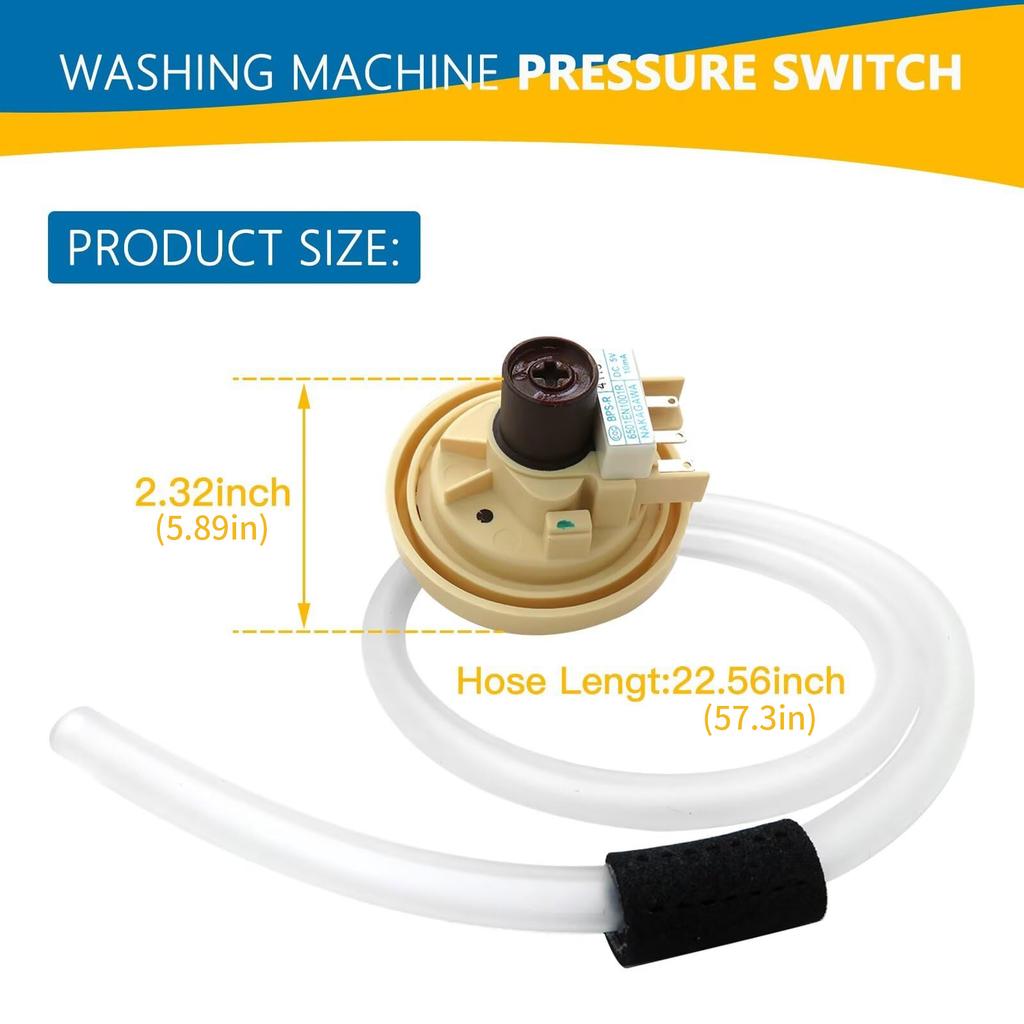 Drei-Pin Wasserstandsdrucksensor für Waschmaschinen Schalterbaugruppe Waschmaschine Ersatzteil Zubehör