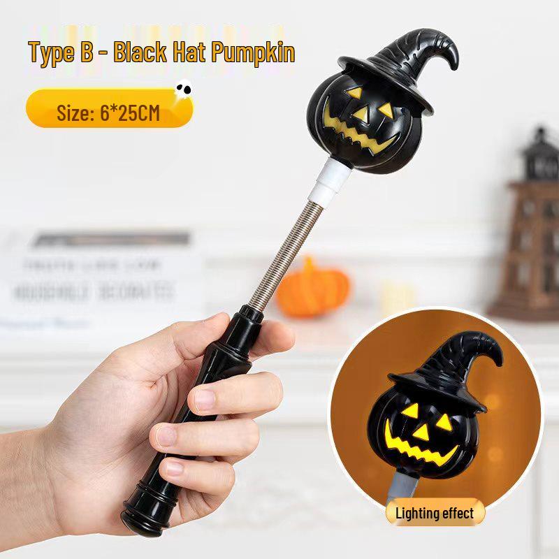 Halloween Pumpkin Lantern and Candy Bag with Luminous Effects for Trick-or-Treating