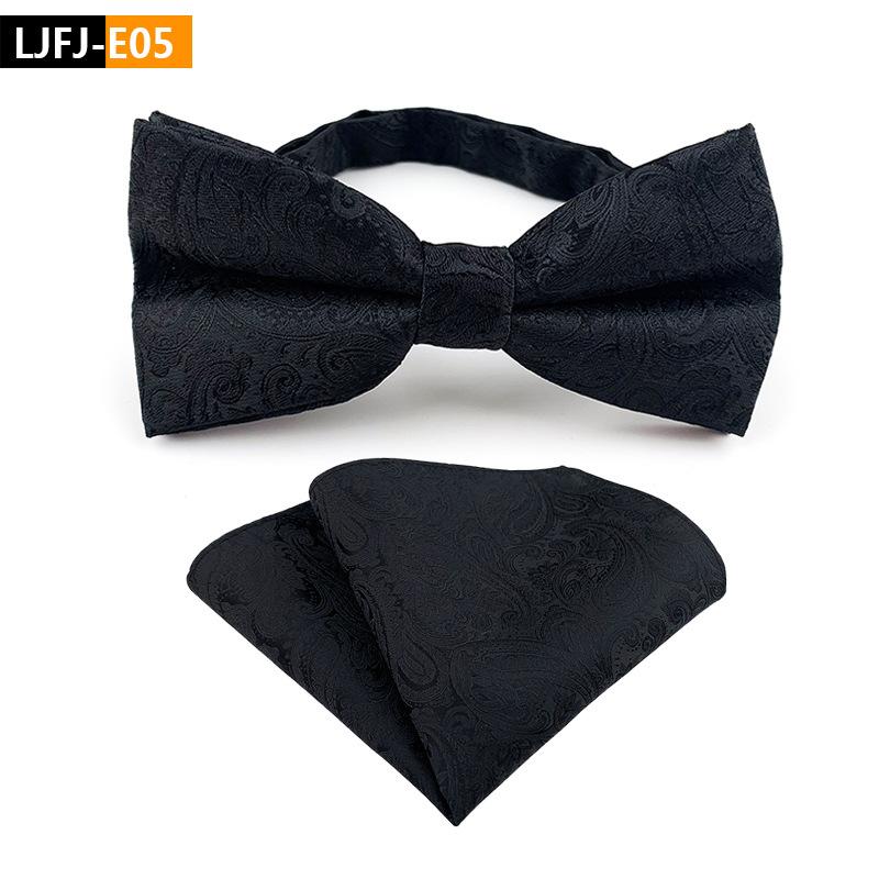 Bow Tie Plus Pocket Towel Set, Groom'S Wedding Bow Tie.