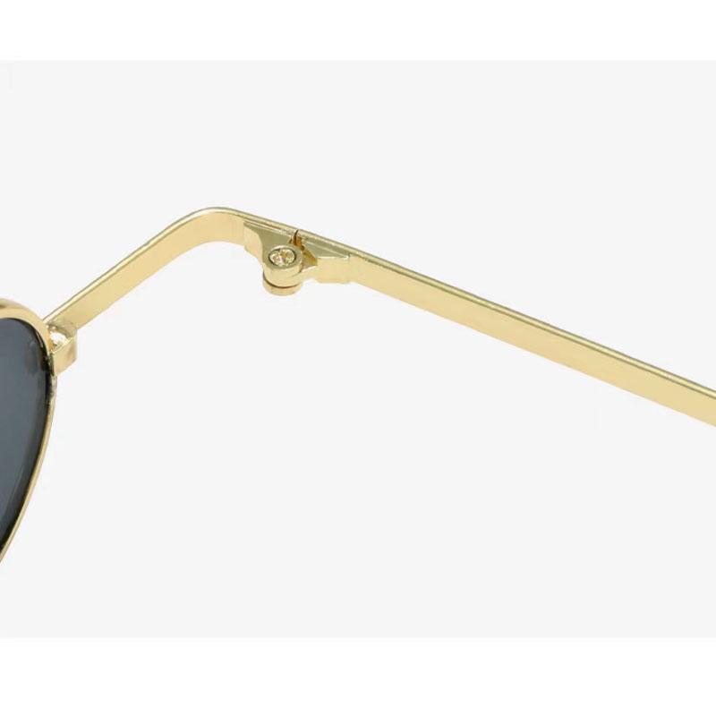 Vintage Small Frame Circle Sunglasses Women's Brand Designer Metal Sun Glasses Men's Outdoor Hip-hop Eyewear UV400